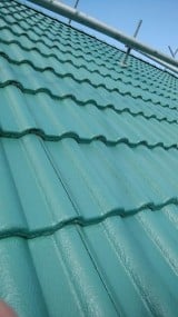 屋根塗装・洋瓦　ハイルーフマイルドシリコン