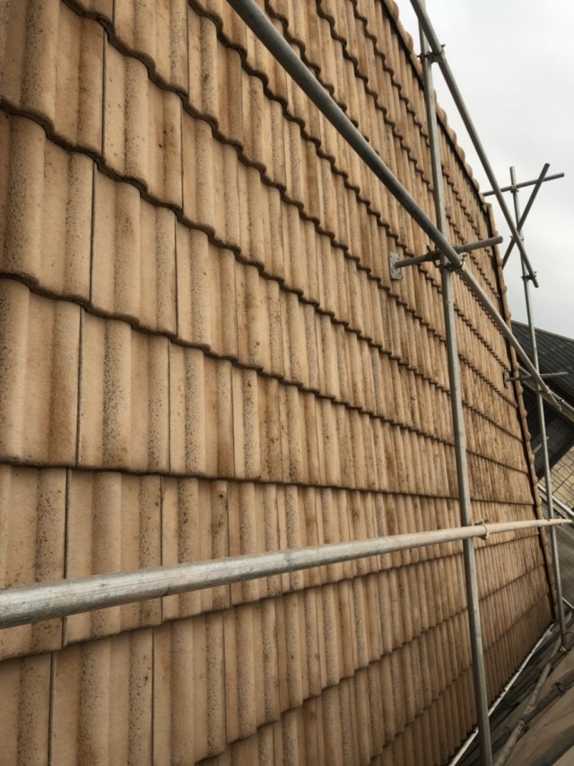 大阪府池田市　洋瓦の屋根塗装